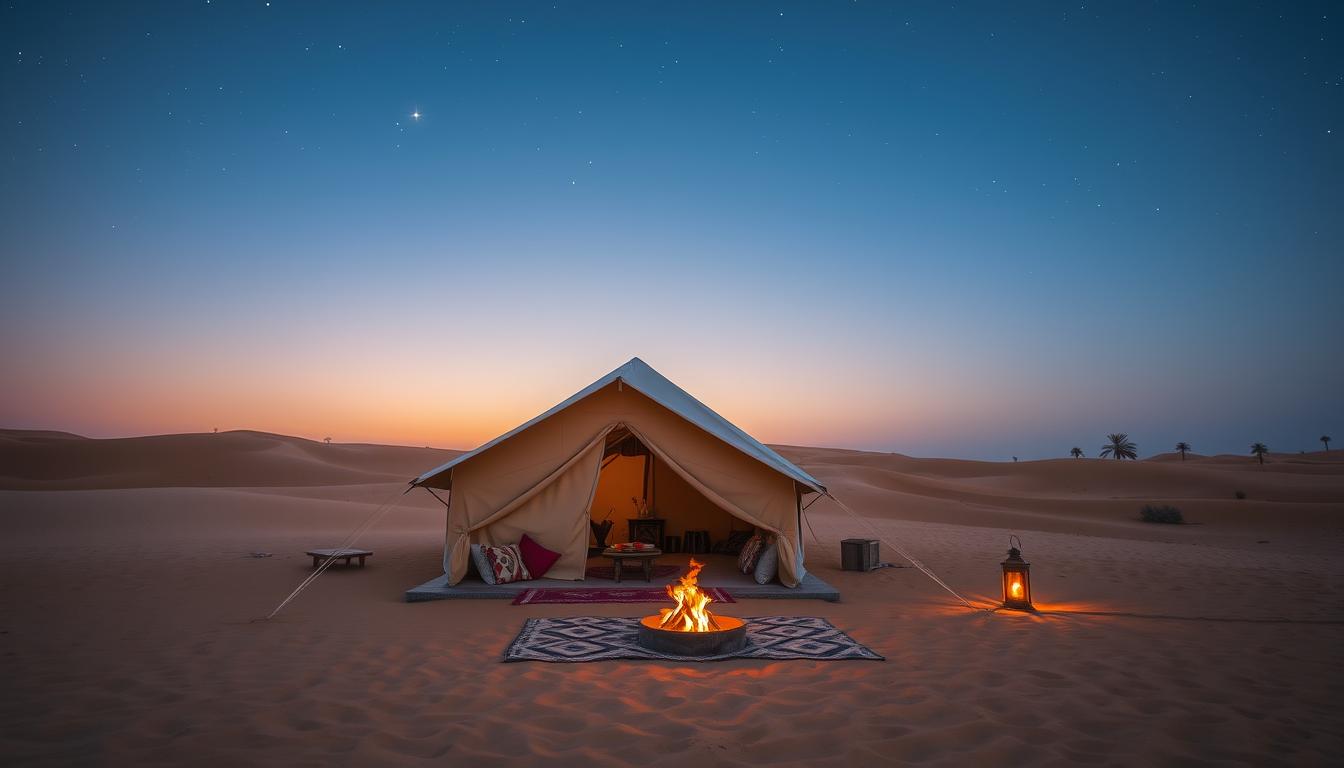 Desert camping Dubai