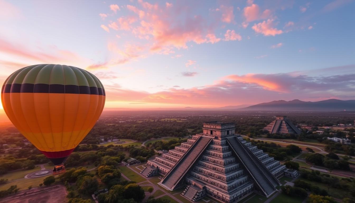 Rise Above History: A Hot Air Balloon Ride Over Teotihuacan’s Pyramids