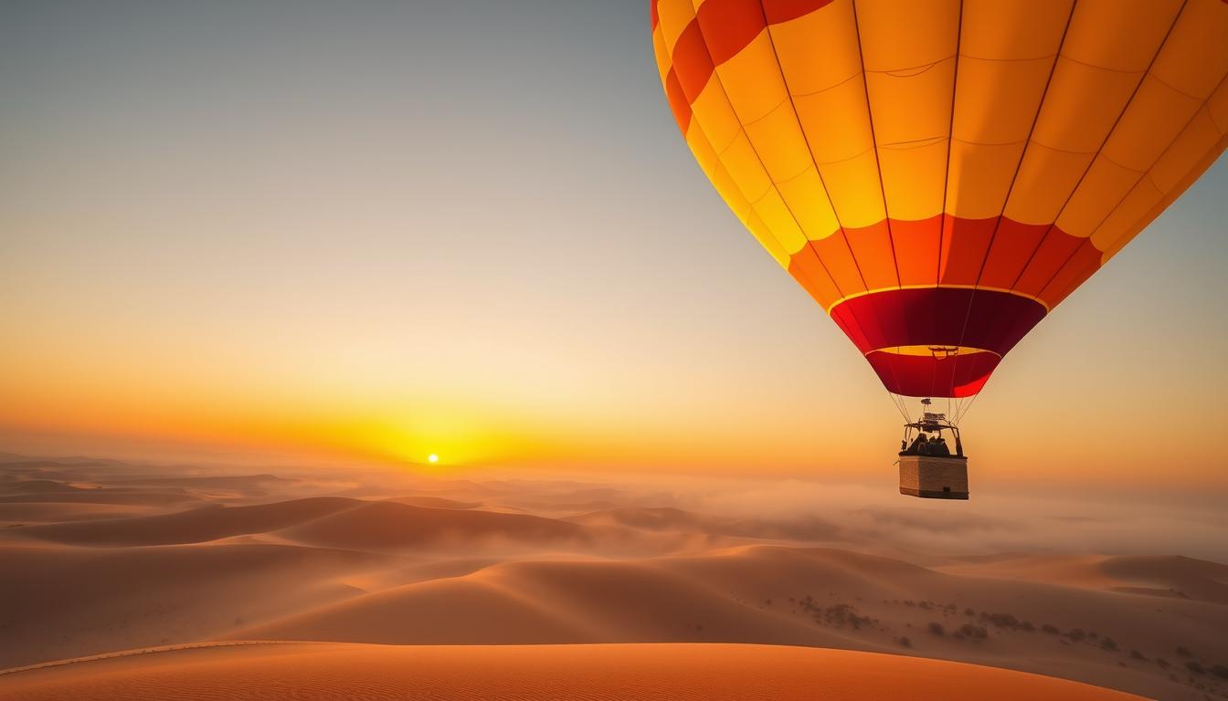 Sunrise in the Arabian Desert: Hot Air Ballooning in Dubai