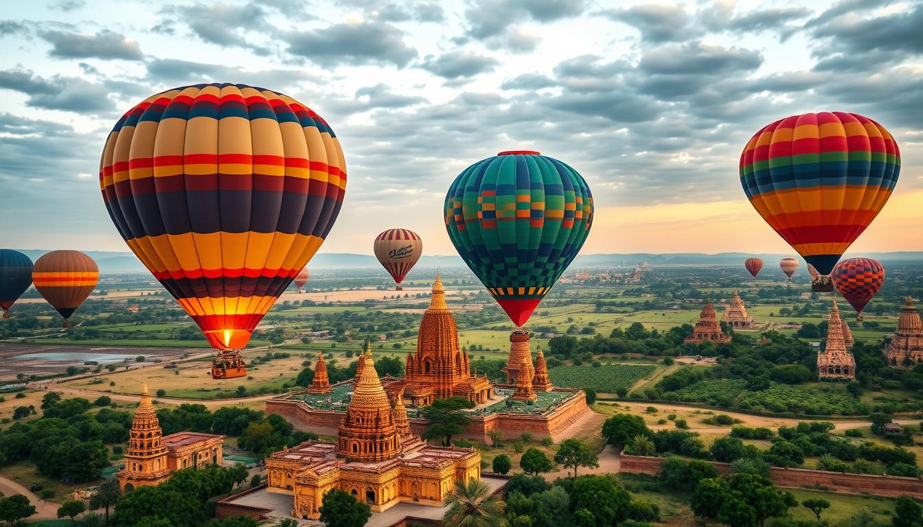 Bagan’s Ancient Wonders: Hot Air Balloon Adventure