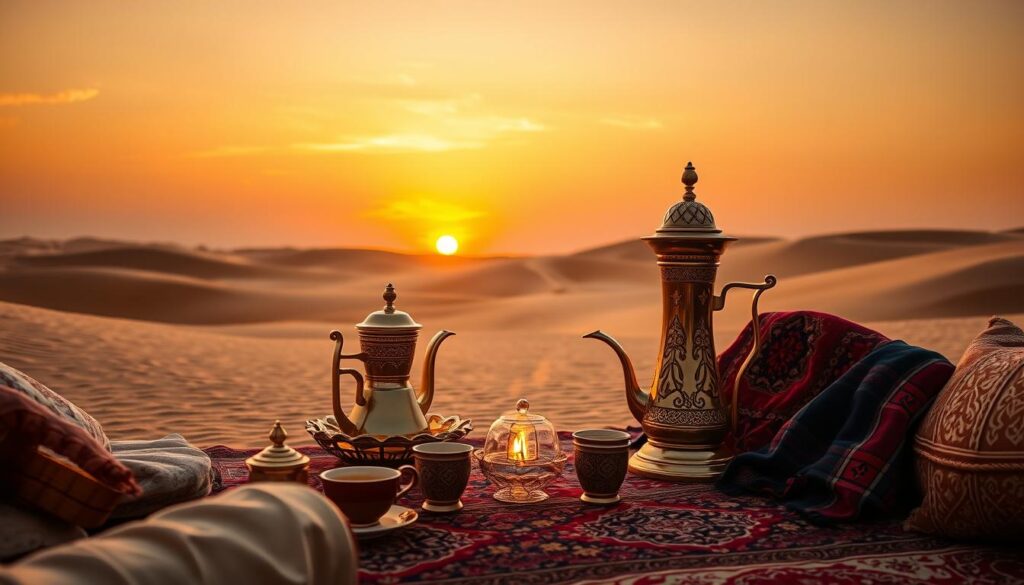 Arabic coffee ceremony Dubai safari