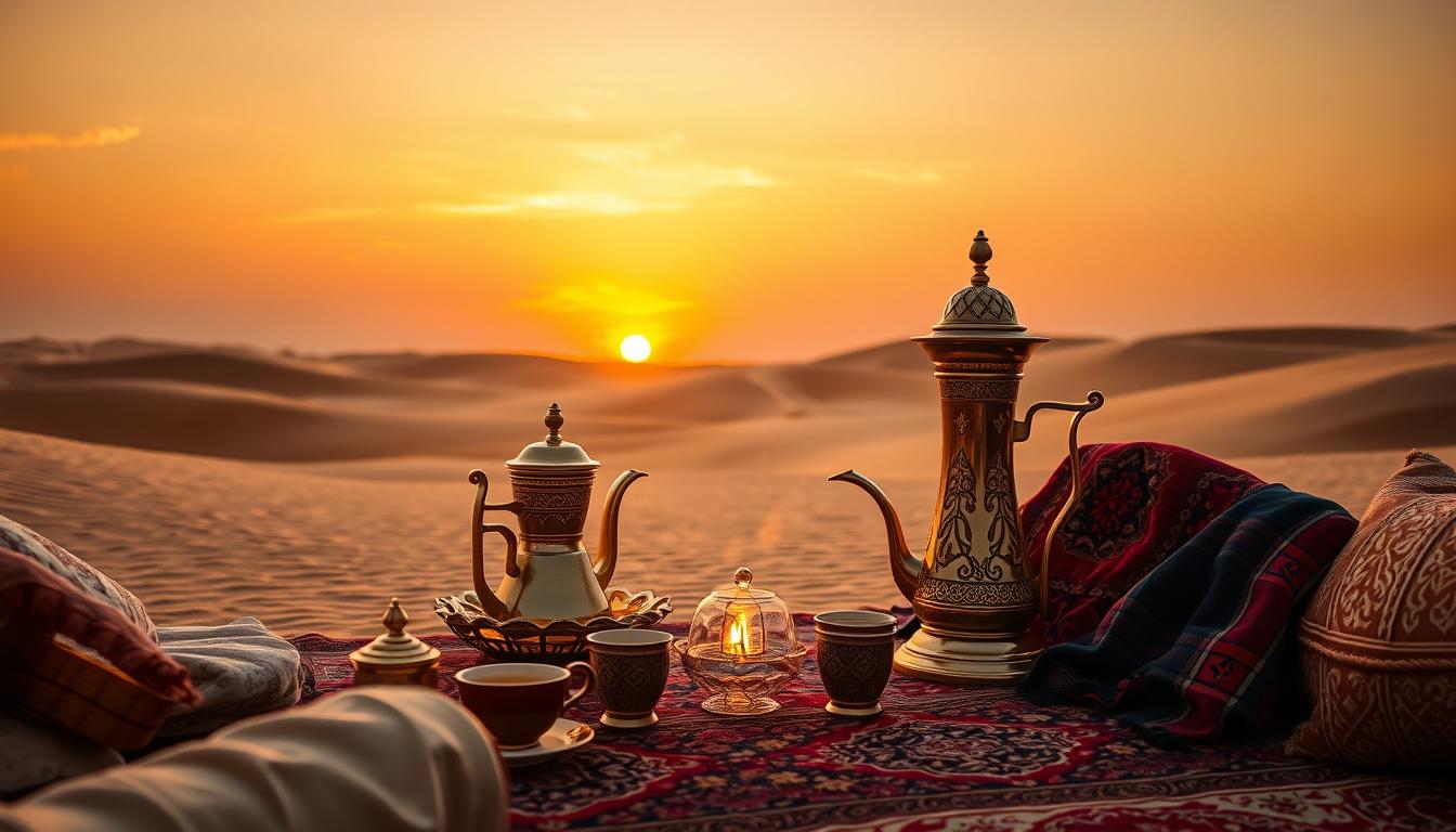 Arabic coffee ceremony Dubai safari