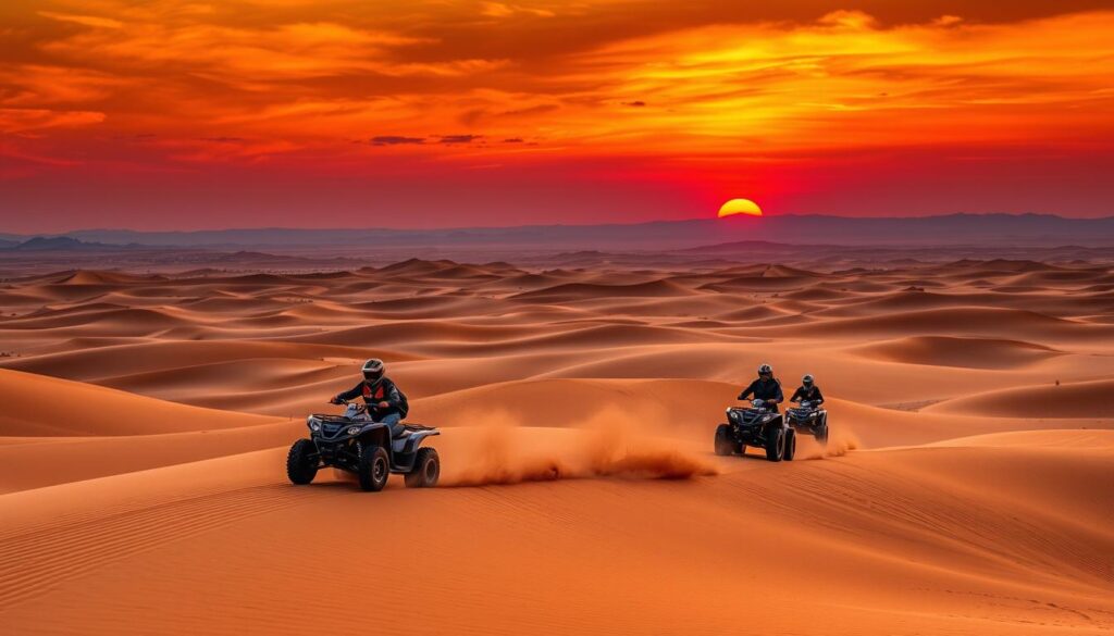 Desert photography quad biking