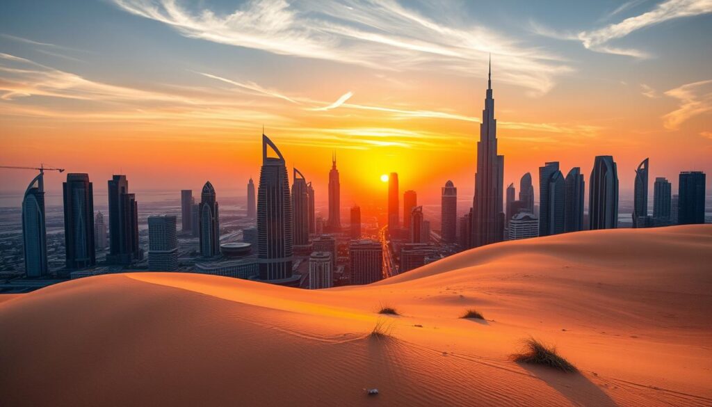 Desert skyline Dubai