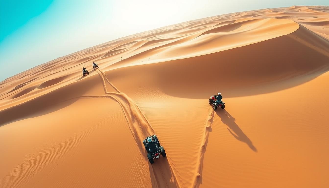 Using Drones to Capture Quad Biking and Dune Bashing in Dubai