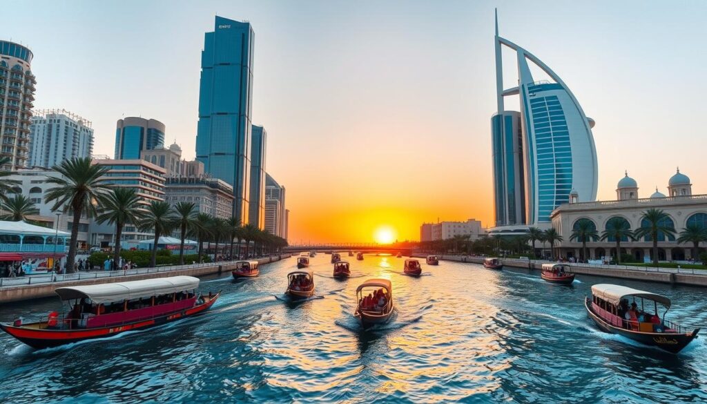 Dubai Creek abra ride itinerary