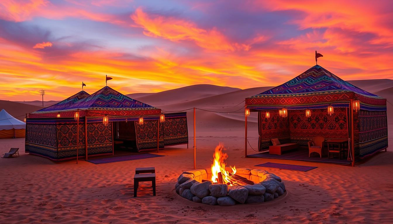 Traditional desert camp Dubai