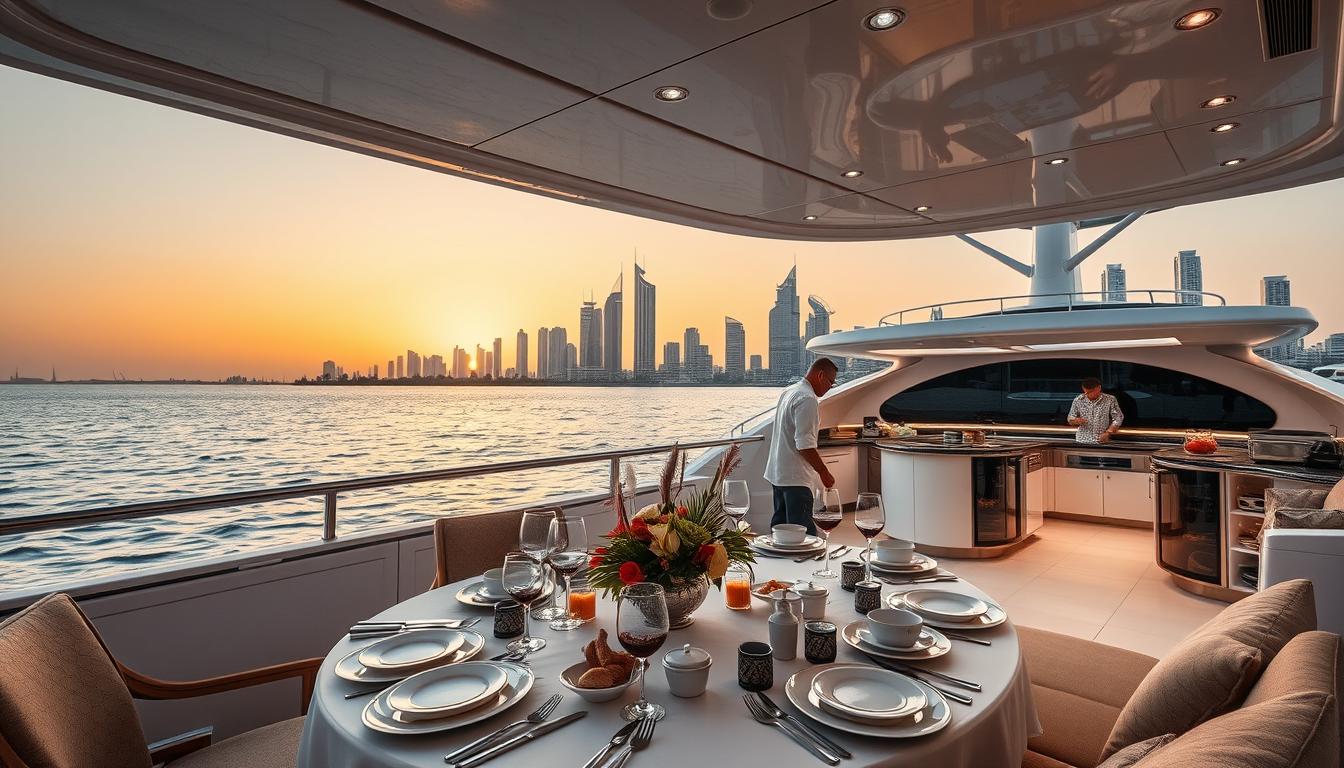 Yacht chef services Dubai