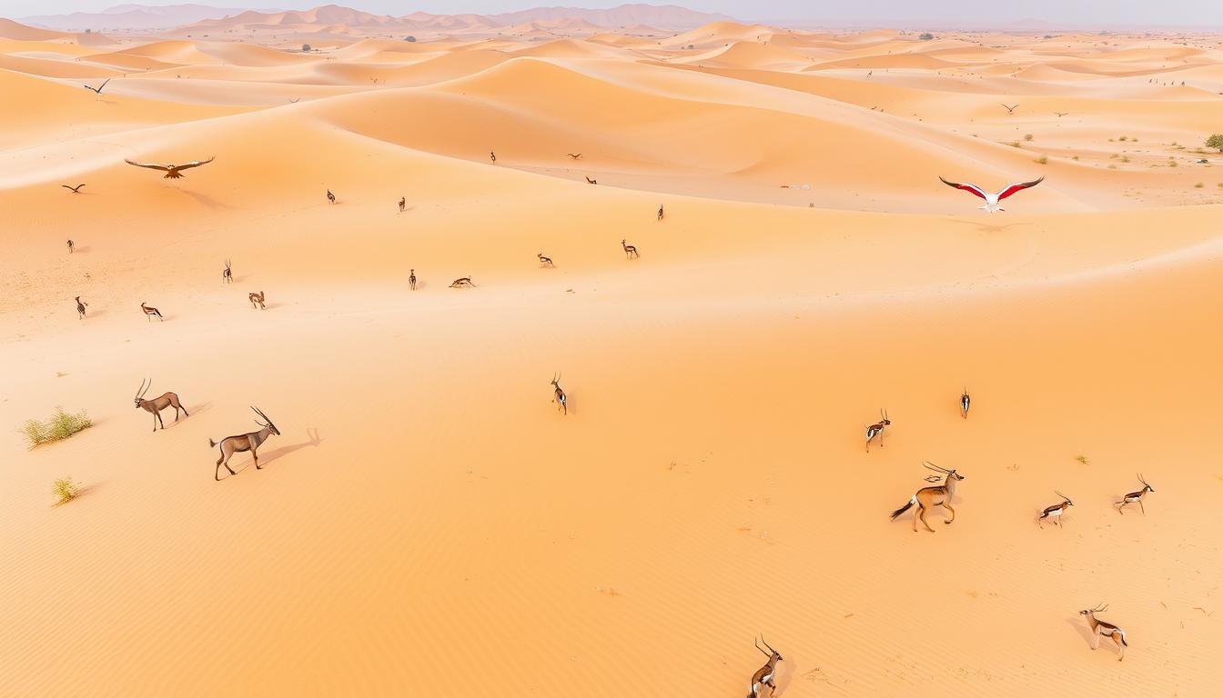 Soaring with Nature: Discover the Wildlife of Dubai’s Desert from Above