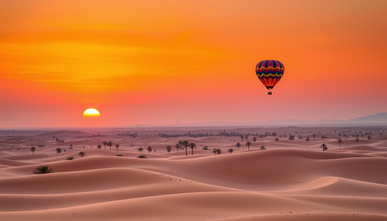 desert hot air balloon dubai