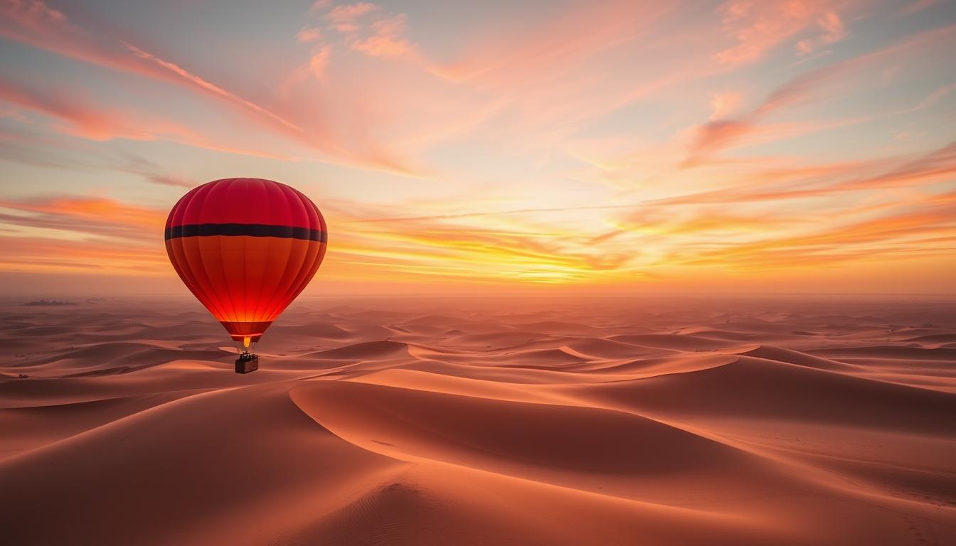 dubai desert hot air balloon