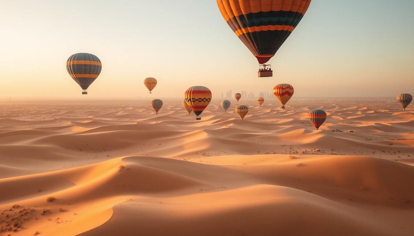 dubai hot air balloon adventure rides