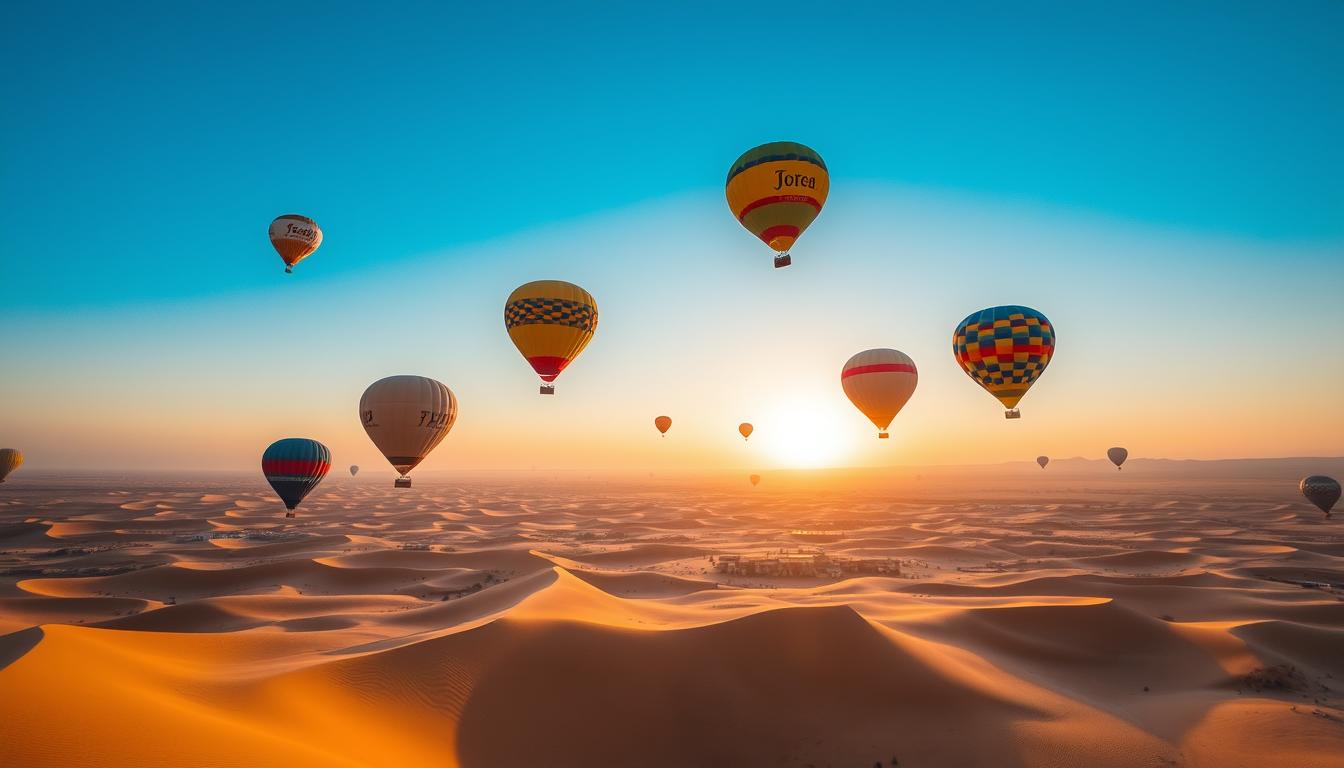 dubai hot air balloon desert