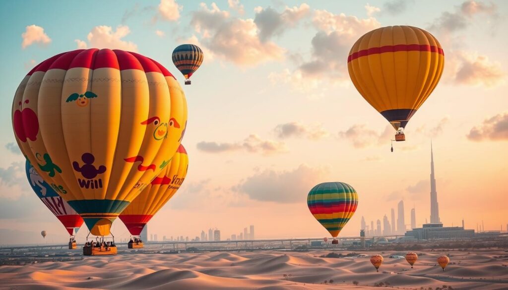 family balloon ride add-ons Dubai, custom balloon experiences for families