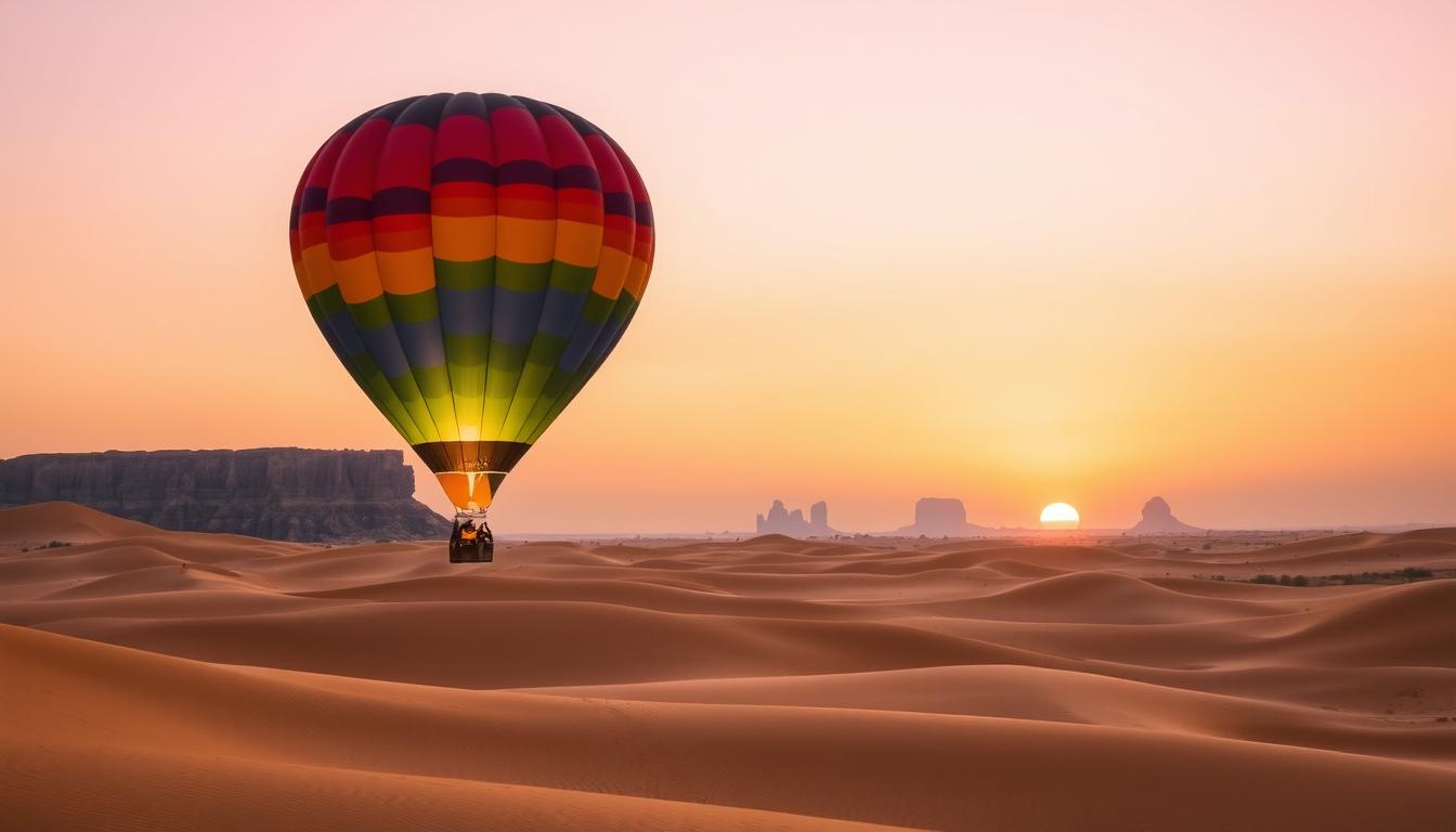 hot air balloon desert dubai