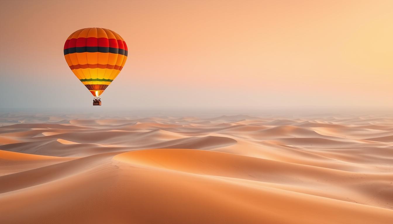 hot air balloon dubai desert