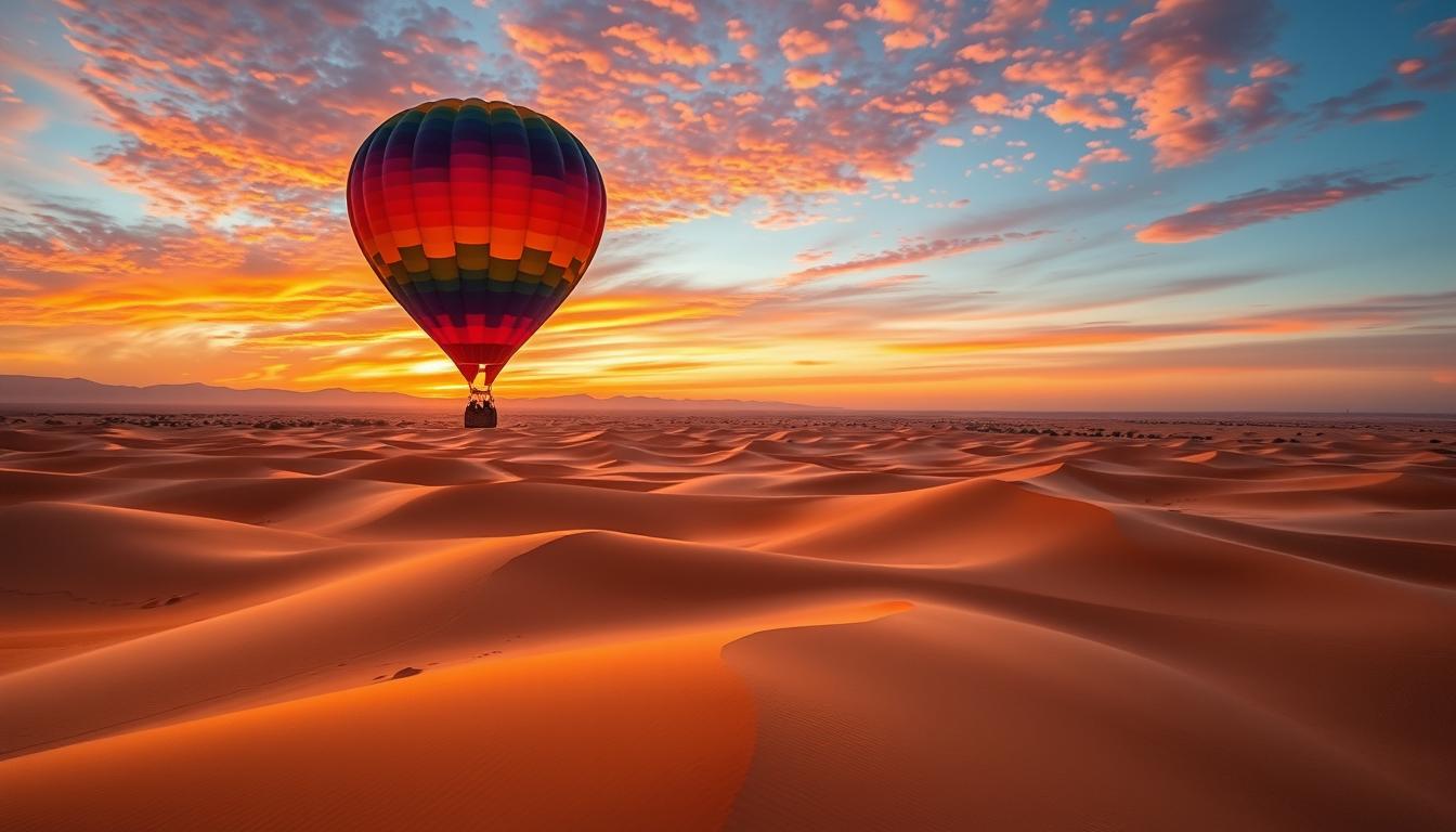 hot air balloon dubai sunrise