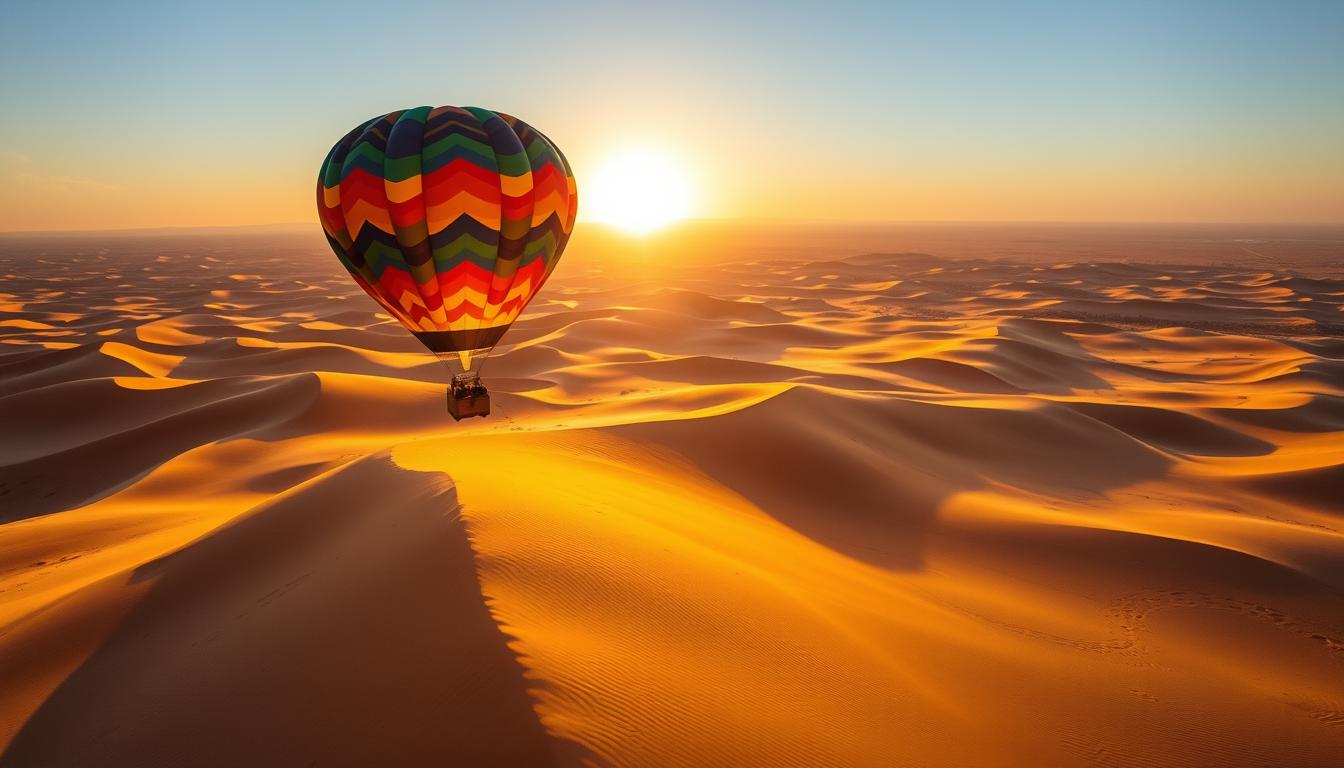 hot air balloon experience dubai