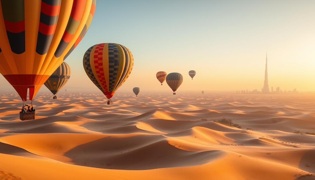 hot air balloon ride in dubai