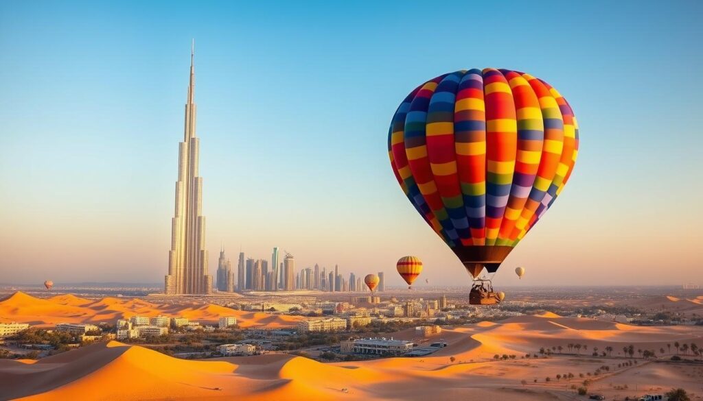hot air balloon rides Dubai
