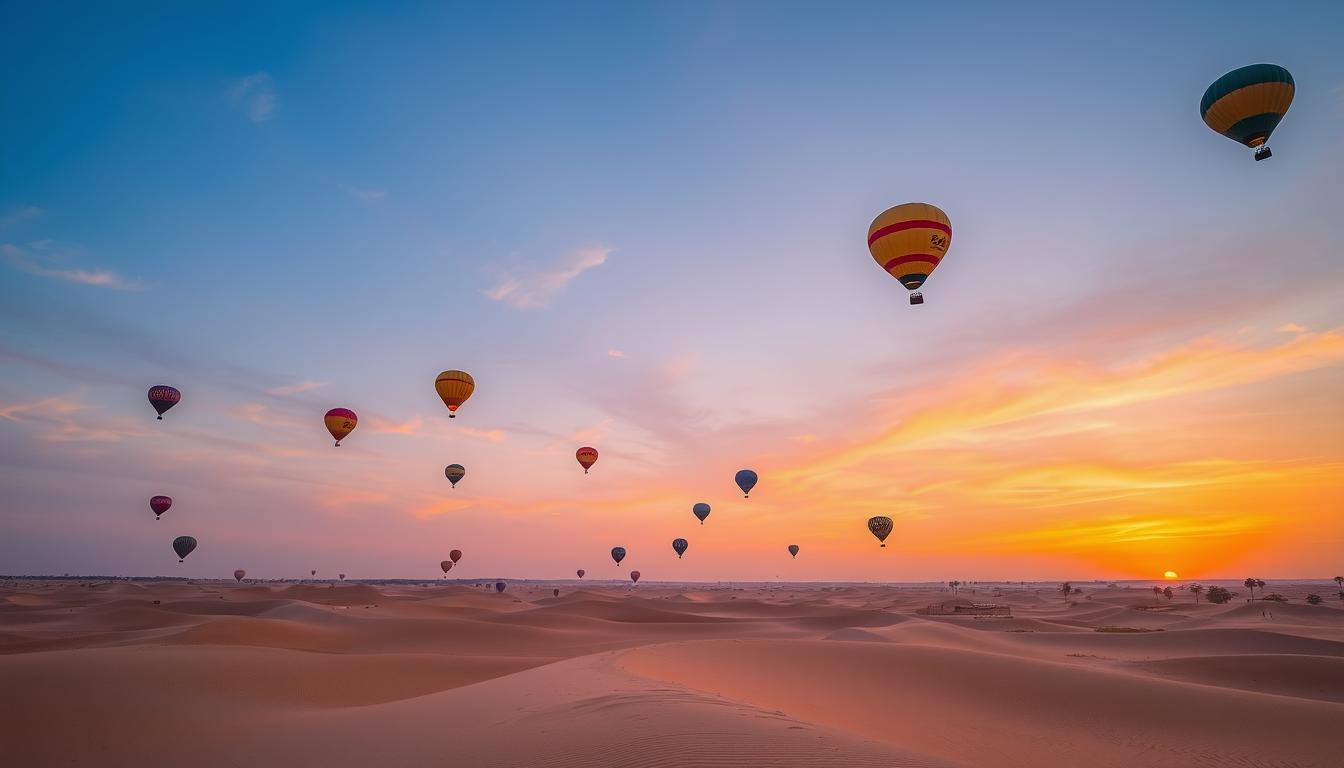 hot air balloon rides in dubai