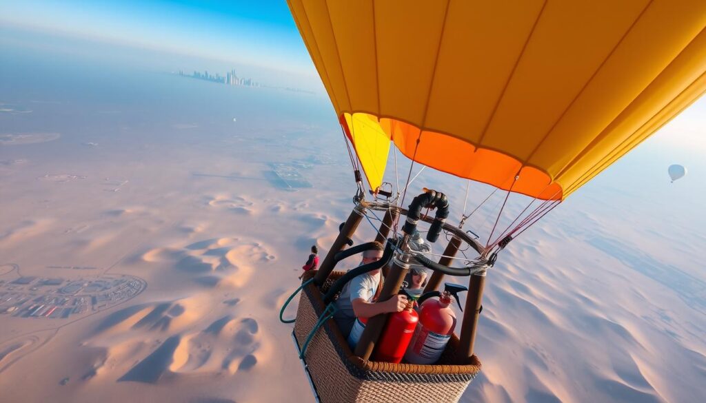 hot air balloon safety Dubai, first-time balloon ride tips, Dubai adventure safe