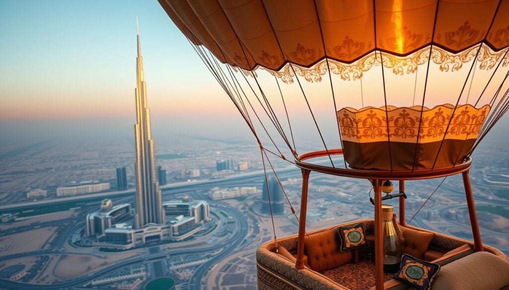 luxury hot air balloon Dubai, exclusive sky adventures Dubai