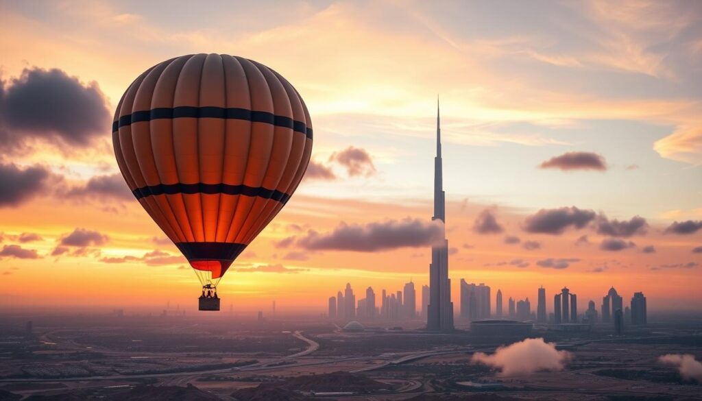 private balloon flights Dubai, exclusive balloon experiences,luxury travel Dubai