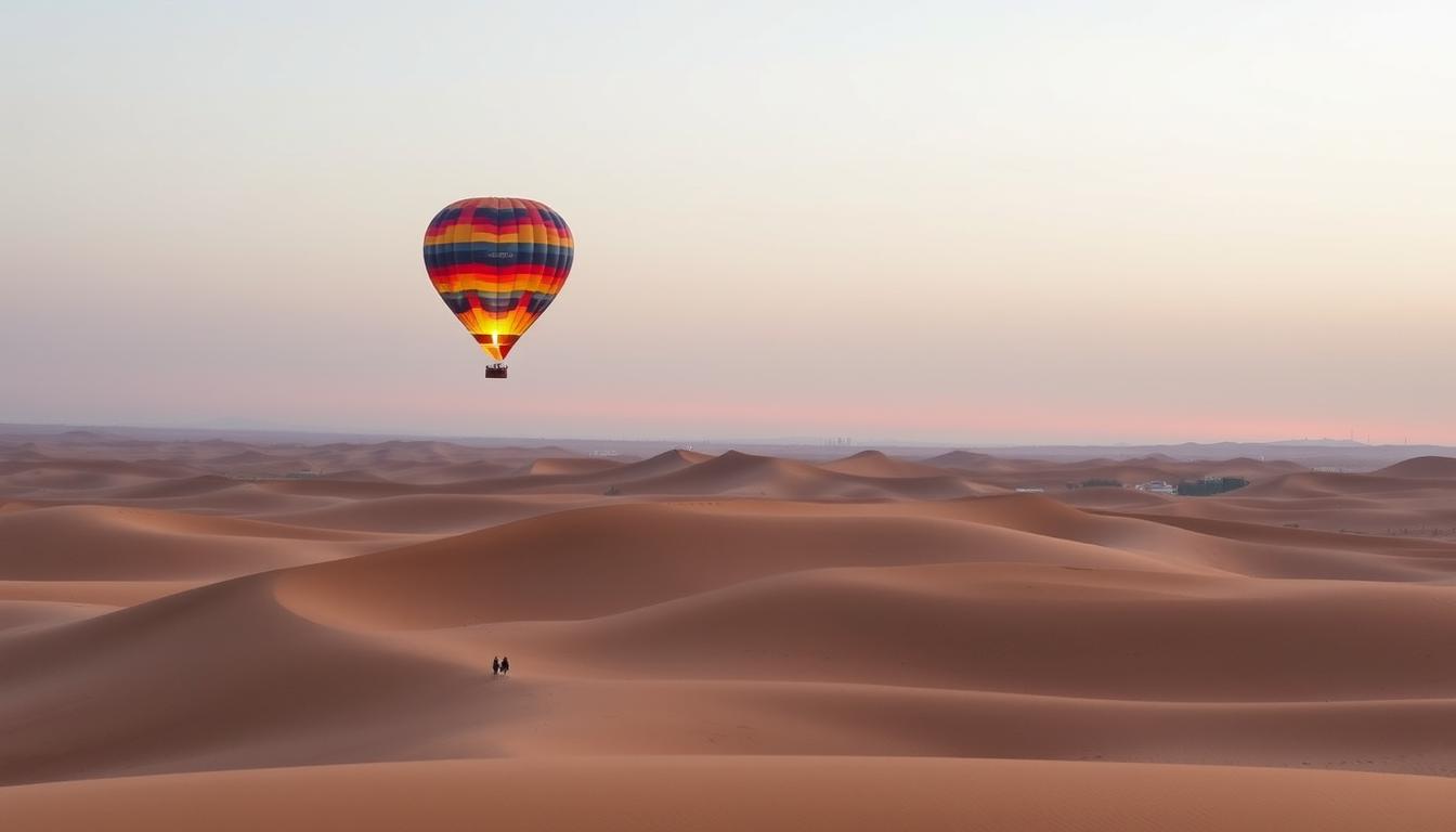 private hot air balloon ride dubai