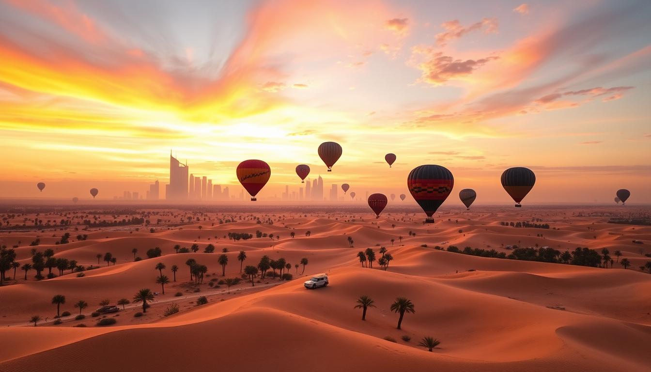 sunrise hot air balloon ride dubai